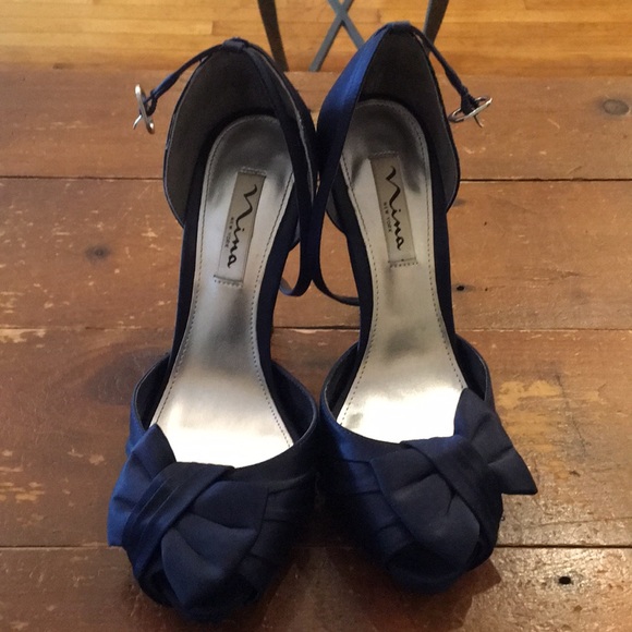 Nina Shoes - Nina blue heels